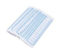 Ahgsup Knitting Needle Gauge Ruler Durable Flexible Plastic Measure Size Ruler for Patchwork, 20pcs Needle Sizer Measuring Tool for Crafters, Artists, Students