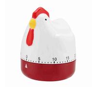 Ahgsup Lovely Chicken Kitchen Timer Mechanical Cooking Alarm Clock, No Batteries Needed, Easy 60-Minute Countdown, Durable ABS, Cute Hen Design for Home Decor