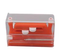Ahgsup Needle Threader Automatic Needle Threader Threading Tool Inserter Dual Head Plastic Hand Sewing Machine with 5 Needles for Aged Cross Stitch (Orange)