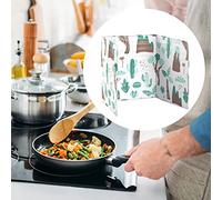 Ahgsup Oil Proof Baffle Plate, 32.7 Cm for Gas Stove | Aluminum material, foldable design, easy storage, prevents grease, fits induction cookers