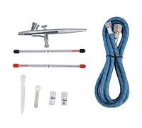 Ahgsup Paint Airbrush Airbrush Kit Spray Pen Trigger Control 5 30PSI Brass 0.2 0.3 0.5mm G1 8 with Dropper Nozzle Wrench for Makeup Nail Art Crafts Clothing