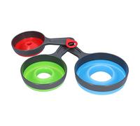 Ahgsup Silicone Funnel Kit, Collapsible and Heat-Resistant