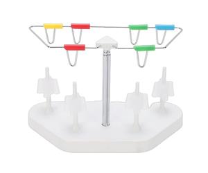 Ahgsup Spool Thread Stand for Singer Serger 14HD854 S0100, Multifunctional 4 Thread Holder with Movable Pins & Adjustable Height, Trapezoidal Anti Tanglesd Design