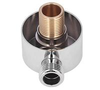 Ahgsup Sturdy Brass Shower Adapter with Modern Design for Simple Installation for Handheld Shower Head Brass Construction Chrome Plated G1/2 Wall Mounted Connector