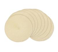 AHHFSMEI Round Braided Placemats 15 Inch Round Table Mats for Dining Tables Natural Woven Heat Resistant Place mats Set of 8 (Beige,8)