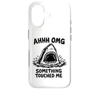 Ahhh Omg Something Touched Me Funny Shark Meme Case for iPhone 17