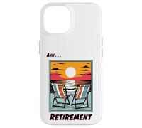 Ahhh Retirement Beach Chairs Facing the Ocean at Sunset Case for iPhone 14