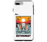 Ahhh Retirement Beach Chairs Facing the Ocean at Sunset Case for iPhone 7 Plus/8 Plus