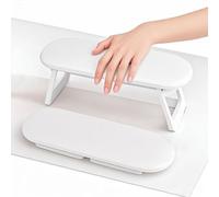 AhhiAboo Nail Arm Supports Nail Hand Cushion - Foldable Manicure Hand Cushion Stand Hand Rests Nail Mat - Nail Rest Table Nail Holder for Nail Salon Decoration and Nails Art DIY Use
