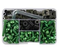 AHHQD 190PCS Motorcycle Windscreen Fairing Bolts Fastener Clip Screws Kit Compatible With GSXR 600 750 1000 K1 K2 K3 K4 K5 K6 K7 K8 K9 K10 .D114