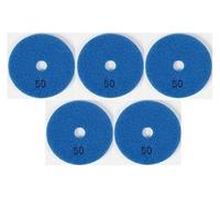 AHHQD 3/4/5/6/7Inch 1/3/5/10 Pcs Diamond Polishing Pads Dry/Wet Buff Disc Abrasive For Drill Sanding Granite Marble Quartz Tile Glass Grinding Tool .0525