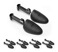 AHIER Shoe Trees for Men, 5 Pair(10pack) Plastic Sneaker Tree, Adjustable Men Shoe Trees for Sneakers Shoes Boot Holder Shaper Support Black, Black, Medium