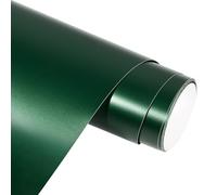 AHIJOY Dark Green Vinyl Permament Adhesive 12" x5FT Satin Metallic Vinyl for Stickers Decals Cups DIY Projects All Craft Cutter,Matte Texture