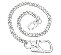 Ahiller Anti-Theft Wallet Chain Security Key Chain for Men | Window Breaker Tool, Dual Lock Carabiner, Stainless Steel Chain, Ideal for Cycling, Travel, Everyday Use with Sleek Outfits