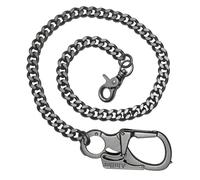 Ahiller Anti-Theft Wallet Chain Security Key Chain for Men | Window Breaker Tool, Dual Lock Carabiner, Stainless Steel Chain, Ideal for Cycling, Travel, Everyday Use with Sleek Outfits