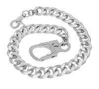 Ahiller Big Punk Belt Wallet Chain for Men, 25" Aluminum Alloy Hip Hop Goth Pant Pocket Jean Key Wallet Chains with Cool Double Locking Carabiner for Biker Rocker