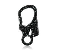 Ahiller Carabiner Clip, Double Anti-Misopening Locking Design, 3 Inch Alloy Caribena Hook, Keychain for Outdoor Camping, Hiking, Fishing, Key Ring Clip (Black Green-1P)
