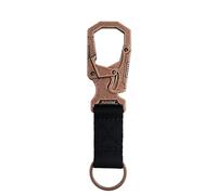 Ahiller Carabiner Clip Double-Lock Design,3”Keyring Zinc Alloy Car Keychain Camping Cycling Backpack Accessories(Copper red-1P)