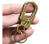 Ahiller Dual-Lock Carabiner Clip for Keys with Keyring | Unisex,Anti Misopening,Heavy Duty,Suitable for Belt,Backpack,Hiking,Riding,Outdoor Camping