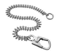 Ahiller Heavy Duty Wallet Chain 61cm Silver - Anti-Theft Keyring Clip