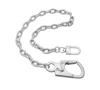 Ahiller Heavy Duty Wallet Chain for Men - 24.5" Secure Biker Chain with Dual-Lock for Jeans, Pants,Keys (Silver)