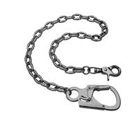 Ahiller Heavy Duty Wallet Chain for Men - 24.5" Secure Biker Chain with Dual-Lock for Jeans, Pants,Keys (Gunmetal)