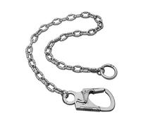 Ahiller Heavy Duty Wallet Chain for Men - 24.5" Secure Biker Chain with Dual-Lock for Jeans, Pants,Keys (Deep alloy)