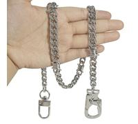 Ahiller Key Chains for Women Men Wallet Chain with Heavy Duty Double Locking Carabiner Keychain for Pants Belt Pocket Jean (BK)