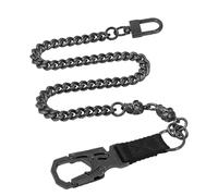 Ahiller Skull Pants Chain for Men,25'' Heavy Punk Biker Anti-Theft Wallet Chains for Keys,Jeans,Belt Goth Accessories(LJK-BK-Gunmetal-1P)