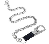 Ahiller Skull Pants Chain for Men,25'' Heavy Punk Biker Anti-Theft Wallet Chains for Keys,Jeans,Belt Goth Accessories(LJK-QK-Silver-1P)