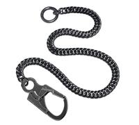 Ahiller Wallet Chain, 25''Heavy Duty Biker Wallet Chains for Men, Anti Lost Keychain,Belt,Pocket Jean Pant Chain for Keys(YK-Gunmetal-1P)
