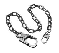 Ahiller Wallet Chains for Men Women, Heavy Duty Hip Hop Pants Jean Belt Key Chain with Double Lock Design(BK-Gunmetal-1P)