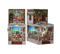 Ahilmrn DIY Miniature Dollhouse Kits Tiny House Kit, Unique Design Miniature House Kit for Adults to Build, 3D Wooden Puzzle Mini House