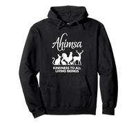 Ahimsa Vegan Kindness to All Living Beings Pullover Hoodie