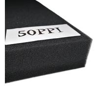 AHIOJEGX Fish Tank Filter Sponges Aquarium Filter Floss Practical Fliter Cotton Sponge Aquarium Filter Fish Tank Pond Black Foam Sponge Tank(50cmx50cmx2cm,50PPI)