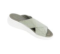 AHIOJEGX Shower Shoes Women Thick Bottom Slope With Non-slip Wear Beach Sandals Size 35-43(Green,37)