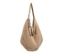 AHIOJEGX Woven Tote Bag Summer Lazy Weaving Large Capaci Single Oulder Tote Bag Beach Dumpling Ape Cotton(Khaki)