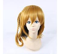AHJSN gilt für Anime Kagerou Project Momo Kisaragi Cosplay Perücke Blond und Schwarz Hochtemperatur-Faserhaar Halloween-Kostüme Spielperücken + Perücke Ca