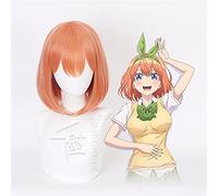 AHJSN gilt für Nakano Yotsuba Cosplay Wigs Gotoubun No Hanayome the Quintessential Quintuplets Women Orange Short Hair Wig