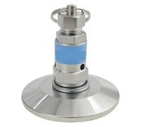 Ahjyym 1.5" Tri Clamp Mini Adjustable Pressure Relief Safety Valve, Stainless Steel SS304, for Homebrew Beer, 0.5to10 Bar .0320