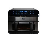 Ahm Electronics Air Fryer - 10L Multi Basket With Dual Cook, 3 In 1 Basket Combination, 8 Cooking Presets, Large Viewing Window, I