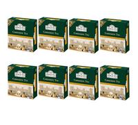 Ahmad Cardamom Black Tea Pack of 8 | (100 Tagged Teabags) - Aromatic & Warming Spiced Tea Blend - Premium Black Tea Infused with Real Cardamom - 100% Natural & Non-GMO