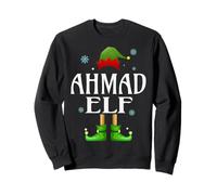 AHMAD Elf Xmas Funny Men's Family Matching Christmas AHMAD Sweatshirt