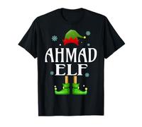 Ahmad Elf Xmas Funny Men's Family Matching Christmas Ahmad T-Shirt