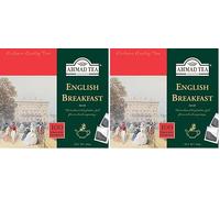 Ahmad Tea 100 Tagless Teabags, English Breakfast, Black Tea, 1 x 100 Teabags (Pack of 2)
