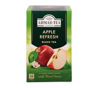 Ahmad Tea Apple Refresh Fruit Black Tea | Black Tea - 6 x 20 Teabag Sachets