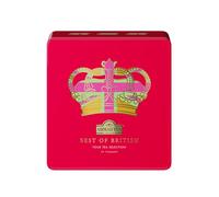 Ahmad Tea Best of British Pink Crown Caddy - Black & Green Tea Selection, 40 Teabags