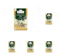Ahmad Tea Black Tea | Cardamom Tea | 20 Teabag Sachets | 5 Pack