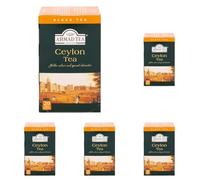 Ahmad Tea Black Tea | Ceylon Tea | 20 Teabag Sachets | 5 Pack