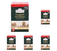 Ahmad Tea Black Tea | English Breakfast Tea | 20 Teabag Sachets | 5 Pack